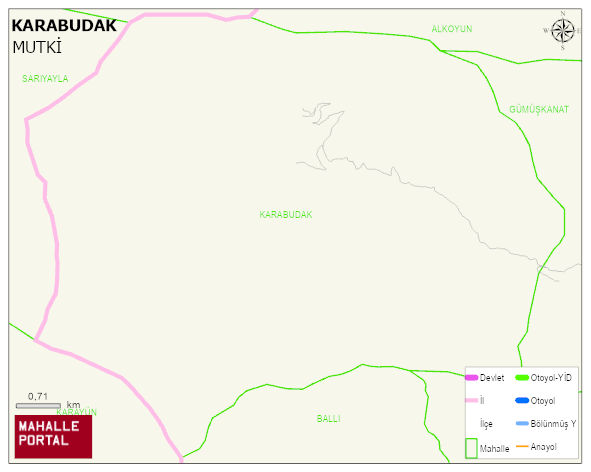 KARABUDAK Köyü Haritası | İnteraktif Köy ve Mahalle Sınırları