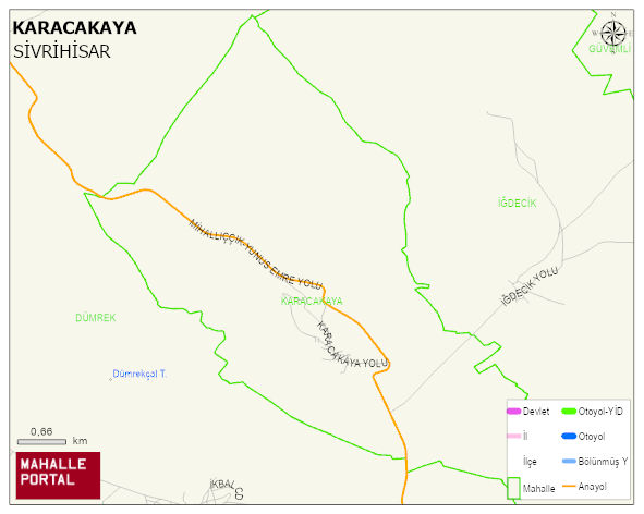 KARACAKAYA Mahallesi Haritası | İnteraktif Köy ve Mahalle Sınırları