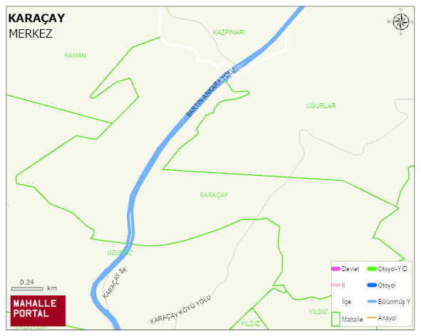 KARAÇAY Mahallesi Haritası | İnteraktif Köy ve Mahalle Sınırları
