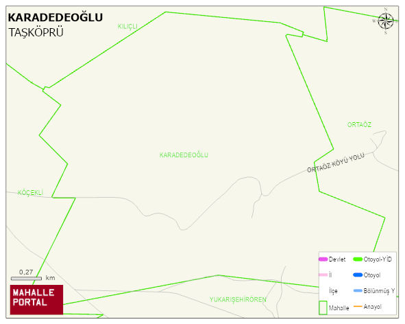 KARADEDEOĞLU Köyü Haritası | Detaylı Köy ve Mahalle Görünümü