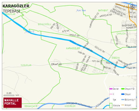 KARAGÖZLER Mahallesi Haritası | Detaylı Köy ve Mahalle Görünümü