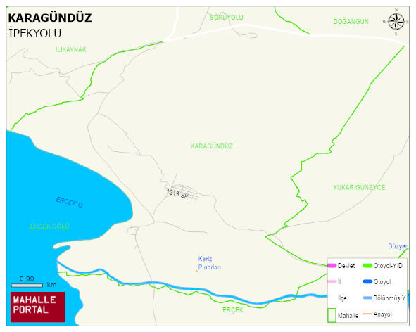 KARAGÜNDÜZ Mahallesi Haritası | İnteraktif Köy ve Mahalle Sınırları