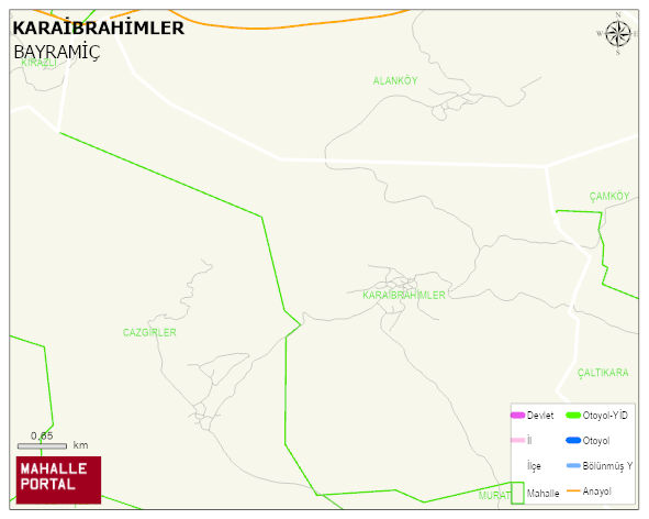 KARAİBRAHİMLER Köyü Haritası | Coğrafi Yapı ve Detaylı Haritası