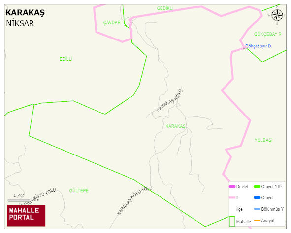 KARAKAŞ Köyü Haritası | Coğrafi Yapı ve Detaylı Haritası