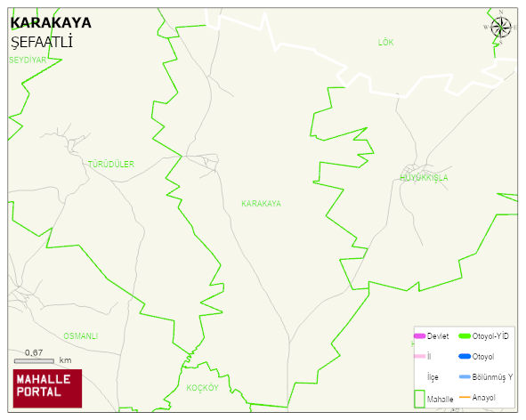 KARAKAYA Köyü Haritası | Uydu Görüntüsü ve Harita Detayları