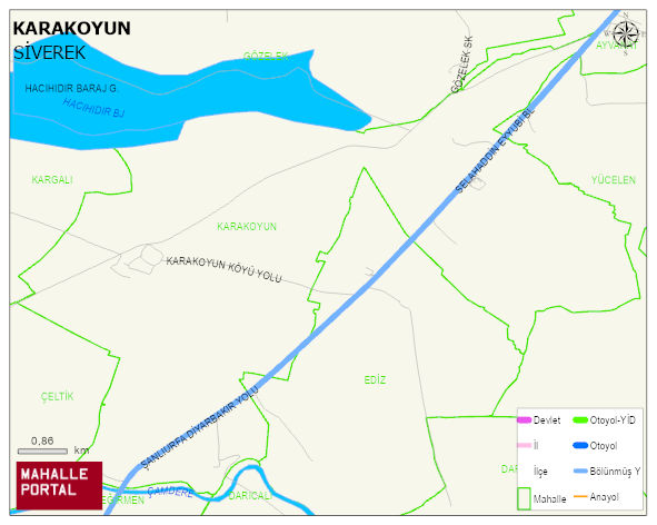 KARAKOYUN Mahallesi Haritası | İnteraktif Köy ve Mahalle Sınırları