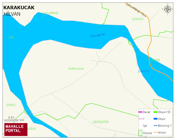 KARAKUCAK Mahallesi Haritası | Yükselti ve Doğa Özellikleri
