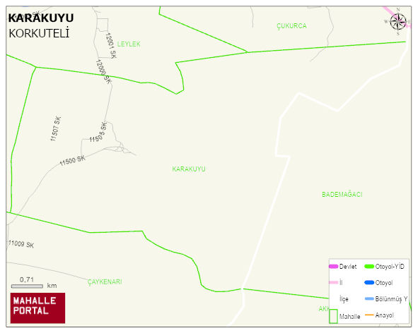 KARAKUYU Mahallesi Haritası | İnteraktif Köy ve Mahalle Sınırları