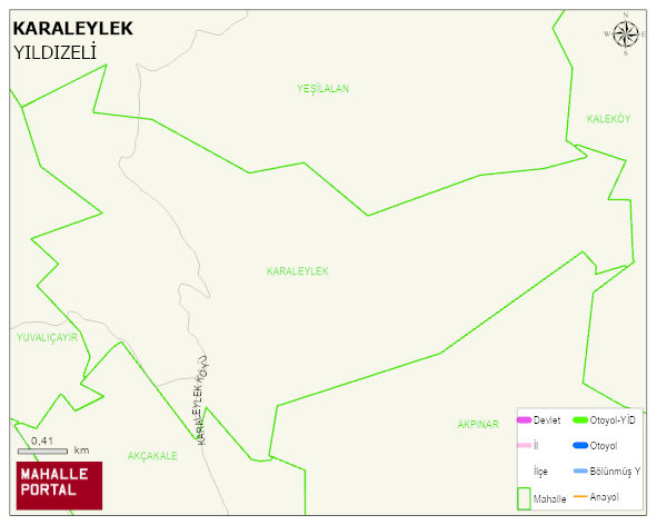 KARALEYLEK Köyü Haritası | Coğrafi Yapı ve Detaylı Haritası