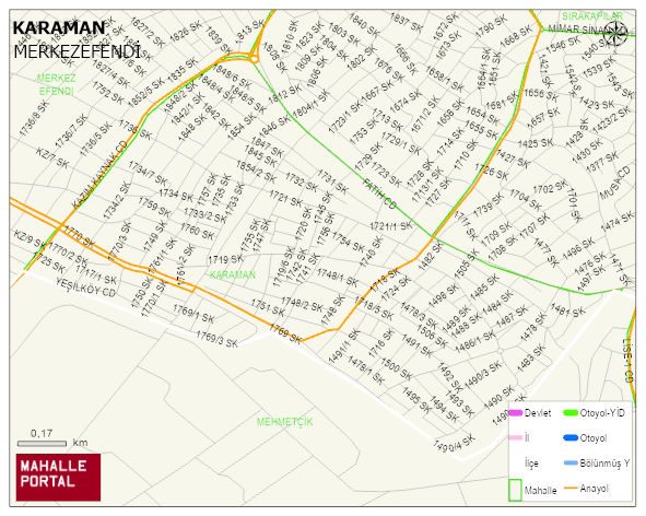 KARAMAN Mahallesi Haritası | İnteraktif Köy ve Mahalle Sınırları