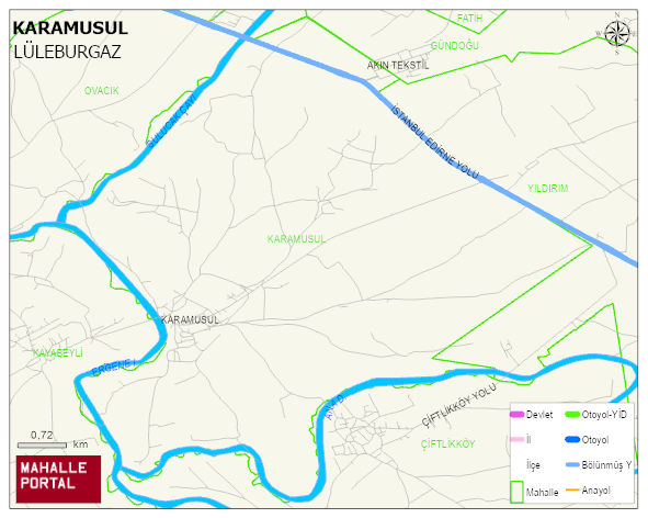 KARAMUSUL Köyü Haritası | Mahalle ve Köy Sınırı