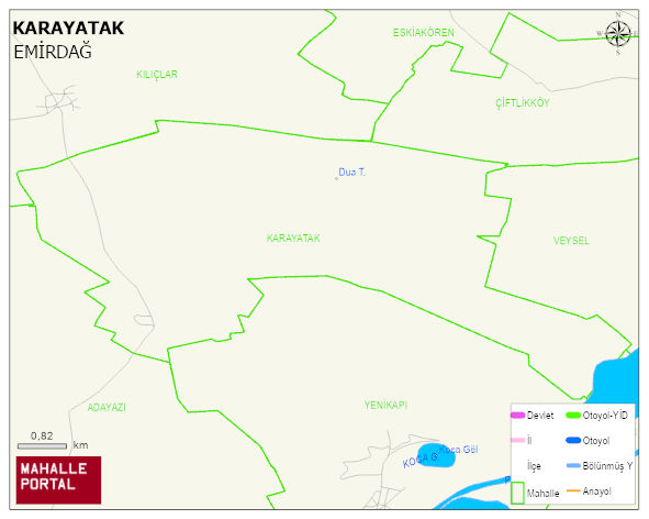 KARAYATAK Köyü Haritası | İnteraktif Köy ve Mahalle Sınırları