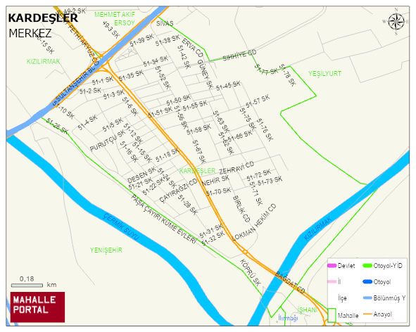 KARDEŞLER Mahallesi Haritası | İnteraktif Köy ve Mahalle Sınırları