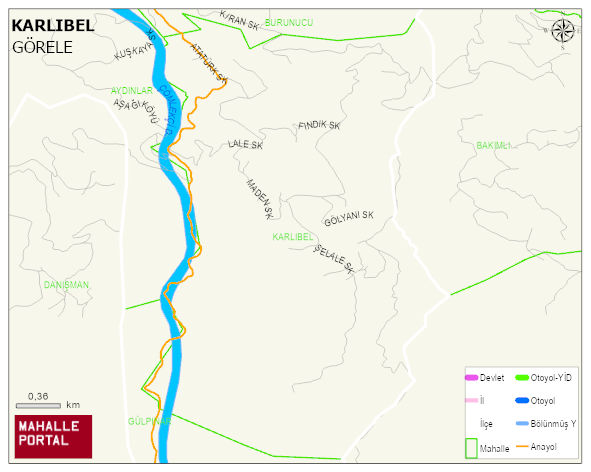 KARLIBEL Köyü Haritası | Coğrafi Yapı ve Detaylı Haritası