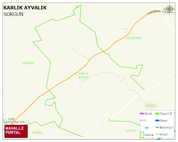 KARLIK AYVALIK Köyü Haritası | Güncel Mahalle ve Köy Haritası