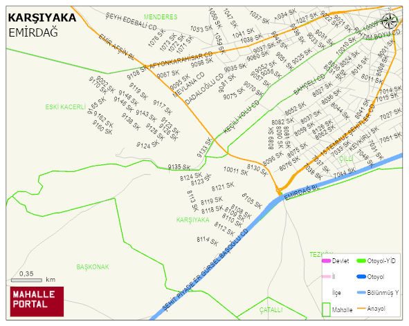 KARŞIYAKA Mahallesi Haritası | Coğrafi Yapı ve Detaylı Haritası