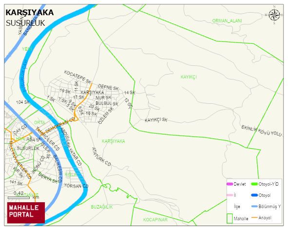 KARŞIYAKA Mahallesi Haritası | Güncel Mahalle ve Köy Haritası