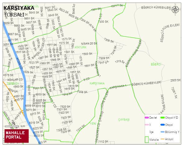 KARŞIYAKA Mahallesi Haritası | İnteraktif Köy ve Mahalle Sınırları