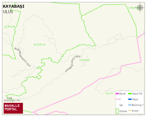 KAYABAŞI Köyü Haritası | Güncel Mahalle ve Köy Haritası