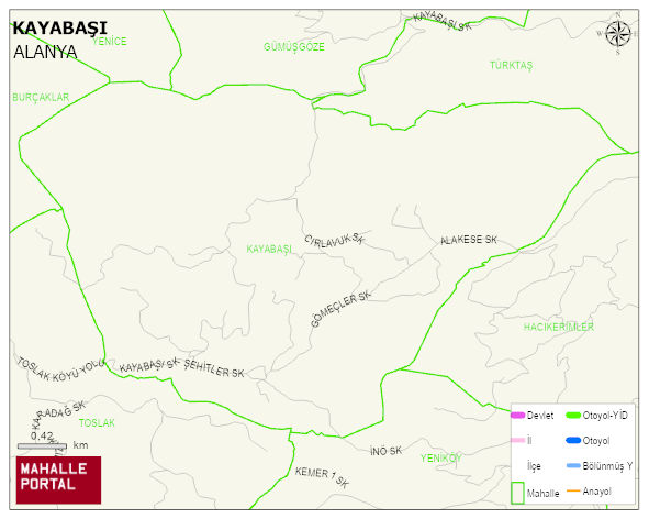 KAYABAŞI Mahallesi Haritası | Coğrafi Yapı ve Detaylı Haritası