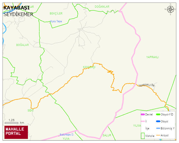 KAYABAŞI Mahallesi Haritası | Güncel Mahalle ve Köy Haritası