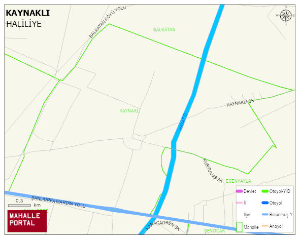 KAYNAKLI Mahallesi Haritası | İnteraktif Köy ve Mahalle Sınırları