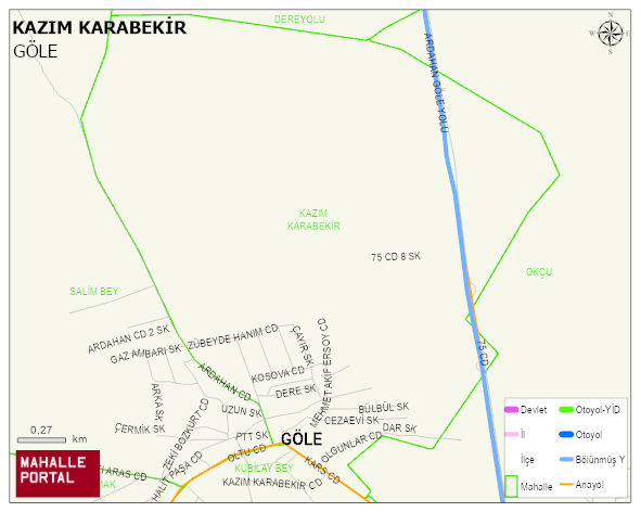KAZIM KARABEKİR Mahallesi Haritası | Detaylı Köy ve Mahalle Görünümü