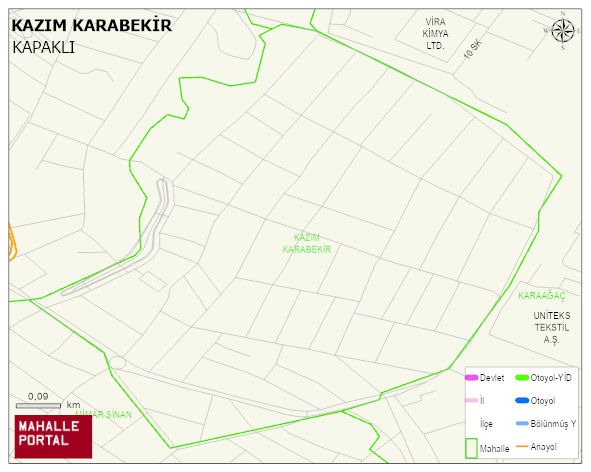 KAZIM KARABEKİR Mahallesi Haritası | Uydu Görüntüsü ve Harita Detayları