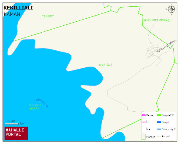 KEKİLLİALİ Köyü Haritası | Detaylı Köy ve Mahalle Görünümü