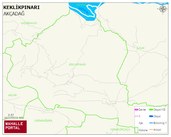 KEKLİKPINARI Mahallesi Haritası | Dağlar, Ovalar ve Akarsu Bilgileri