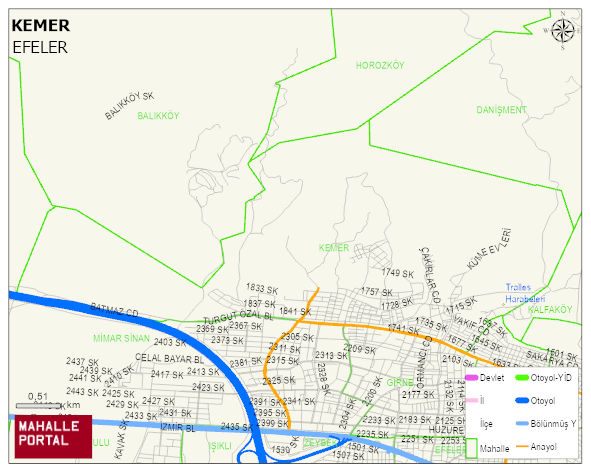 KEMER Mahallesi Haritası | İnteraktif Köy ve Mahalle Sınırları