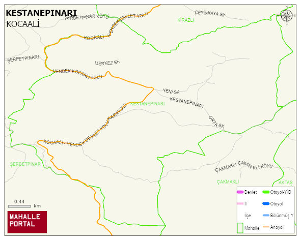 KESTANEPINARI Mahallesi Haritası | Detaylı Köy ve Mahalle Görünümü