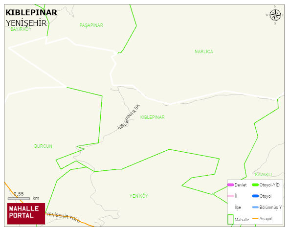 KIBLEPINAR Mahallesi Haritası | İnteraktif Köy ve Mahalle Sınırları