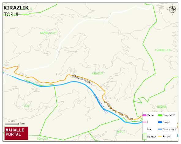 KİRAZLIK Köyü Haritası | Uydu Görüntüsü ve Harita Detayları
