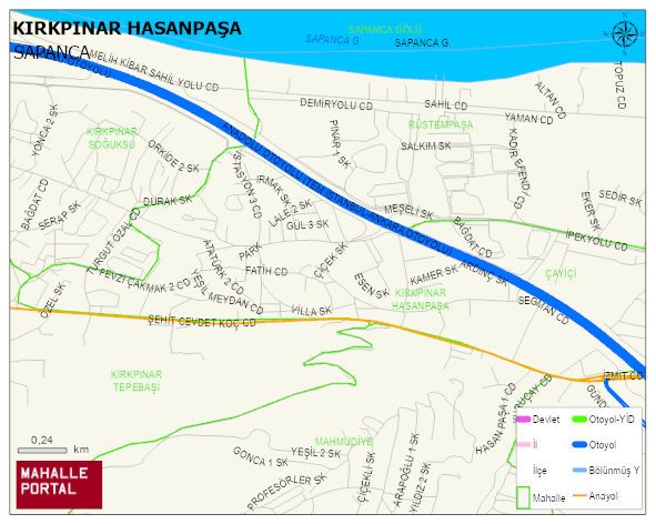 KIRKPINAR HASANPAŞA Mahallesi Haritası | Güncel Mahalle ve Köy Haritası