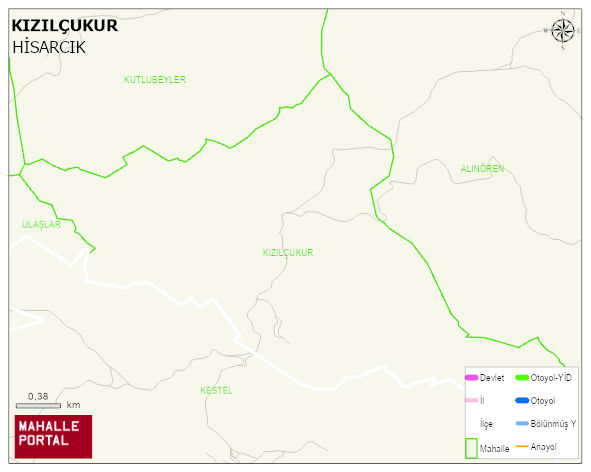 KIZILÇUKUR Köyü Haritası | Dağlar, Ovalar ve Akarsu Bilgileri