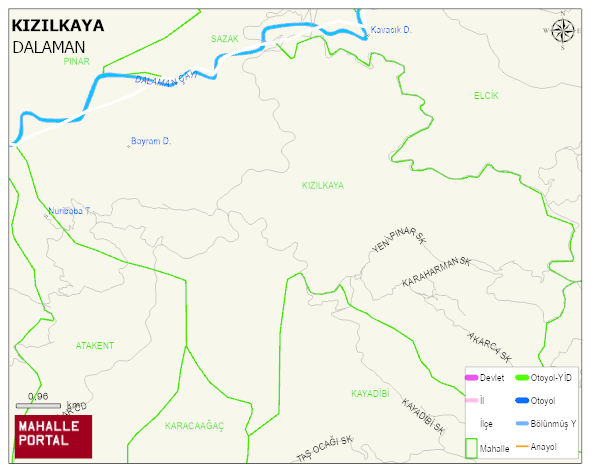 KIZILKAYA Mahallesi Haritası | Yükselti ve Doğa Özellikleri