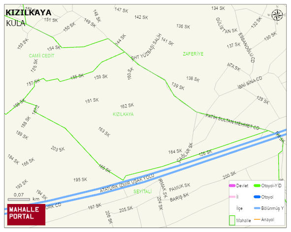 KIZILKAYA Mahallesi Haritası | Mahalle Sokak Haritası