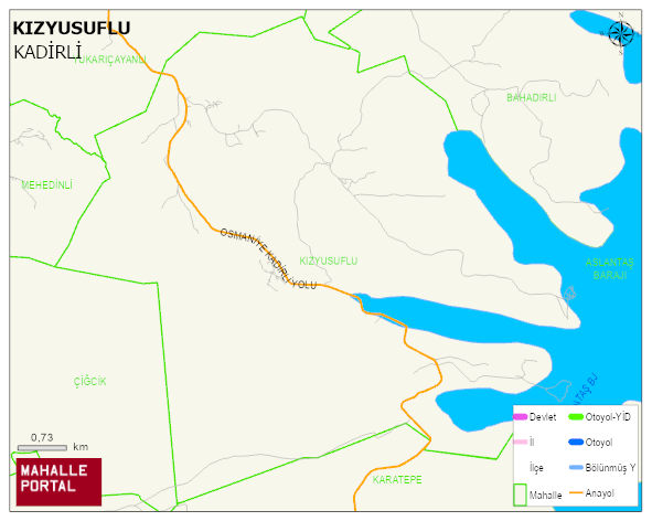 KIZYUSUFLU Köyü Haritası | Detaylı Köy ve Mahalle Görünümü
