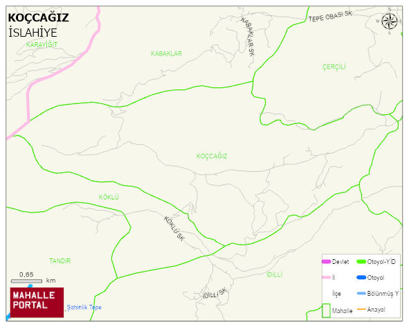 KOÇCAĞIZ Mahallesi Haritası | Mahalle Sokak Haritası