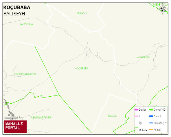 KOÇUBABA Köyü Haritası | Mahalle Sokak Haritası