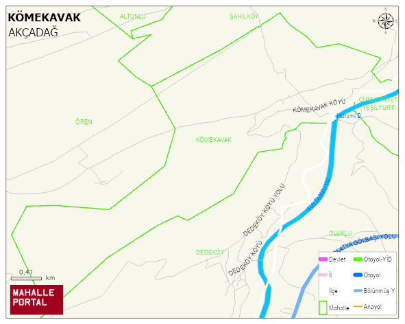 KÖMEKAVAK Mahallesi Haritası | Mahalle Sokak Haritası