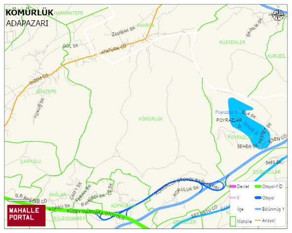 KÖMÜRLÜK Mahallesi Haritası | Uydu Görüntüsü ve Harita Detayları