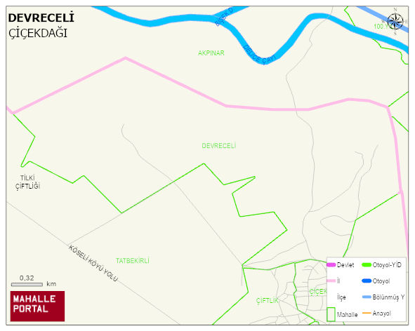 KÖSELİ BELDESİ DEVRECELİ Mahallesi Haritası | Detaylı Köy ve Mahalle Görünümü
