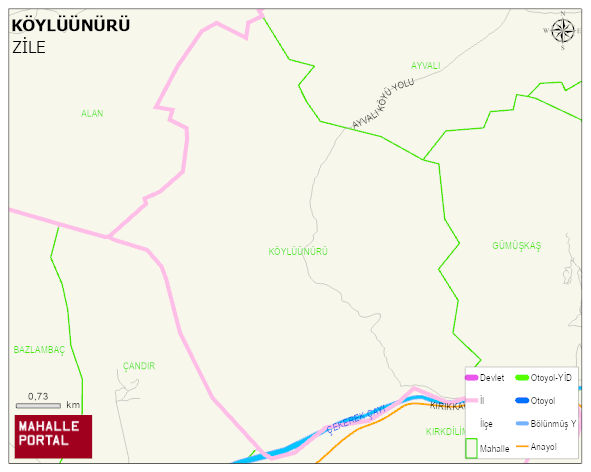 KÖYLÜÜNÜRÜ Köyü Haritası | Detaylı Köy ve Mahalle Görünümü