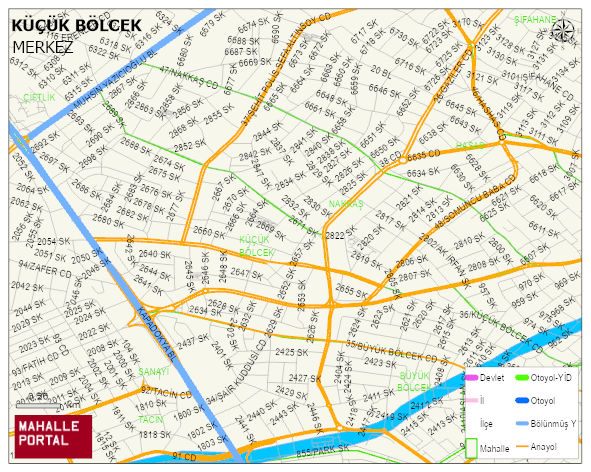 KÜÇÜK BÖLCEK Mahallesi Haritası | Mahalle Sokak Haritası