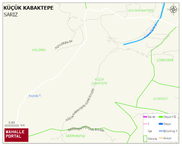 KÜÇÜK KABAKTEPE Mahallesi Haritası | İnteraktif Köy ve Mahalle Sınırları