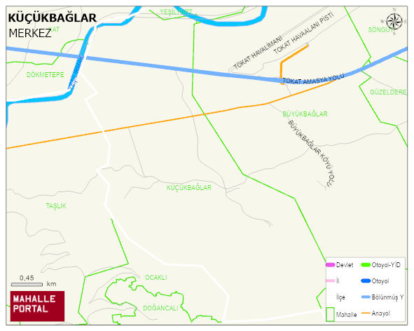 KÜÇÜKBAĞLAR Köyü Haritası | Mahalle ve Köy Sınırı