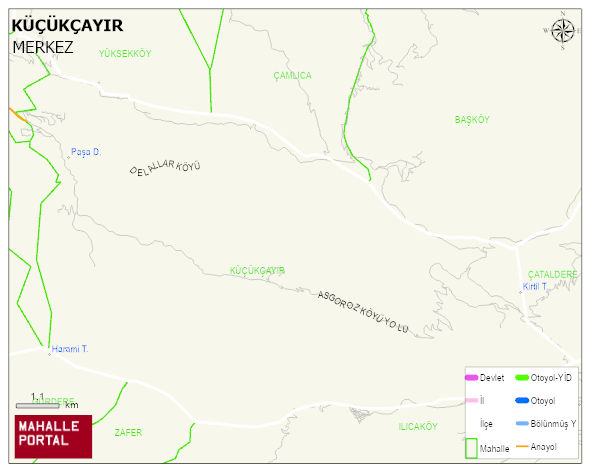 KÜÇÜKÇAYIR Köyü Haritası | Mahalle Sokak Haritası
