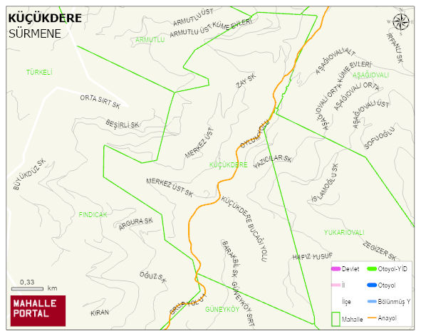 KÜÇÜKDERE Mahallesi Haritası | Uydu Görüntüsü ve Harita Detayları